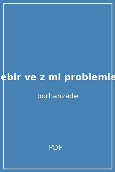 lineer cebir ve z ml problemleri h lya