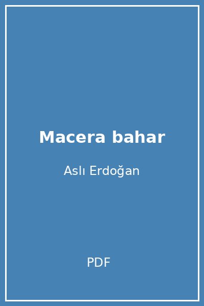 Macera bahar