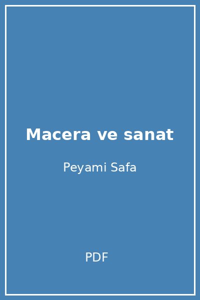 Macera ve sanat