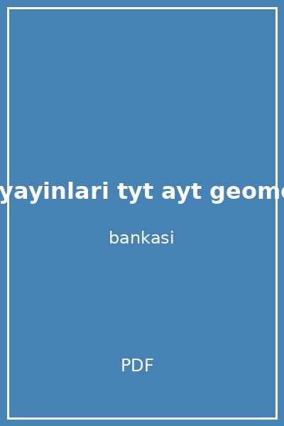 magzay yayinlari tyt ayt geometri soru