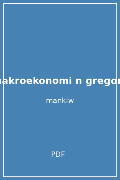 makroekonomi n gregory