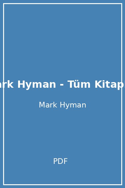 Mark Hyman - Tüm Kitaplar