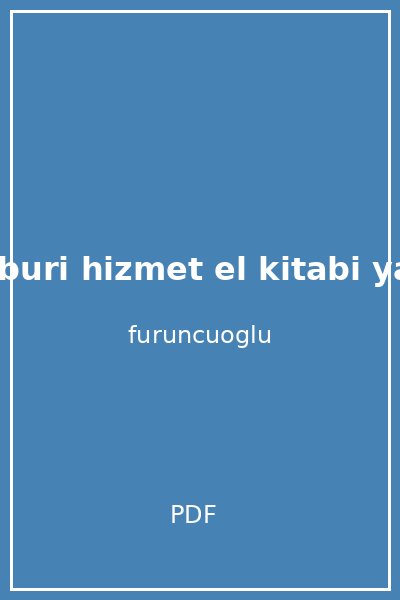 mecburi hizmet el kitabi yavuz