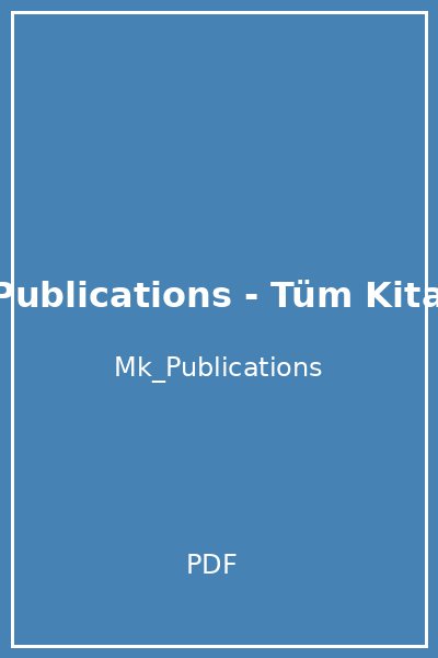 Mk_Publications - Tüm Kitaplar