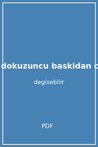 mukavemet dokuzuncu baskidan ceviri kapak