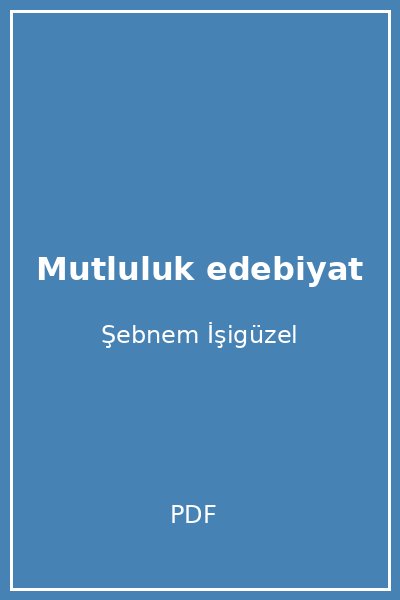 Mutluluk edebiyat