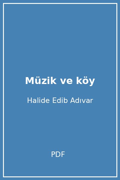 Müzik ve köy