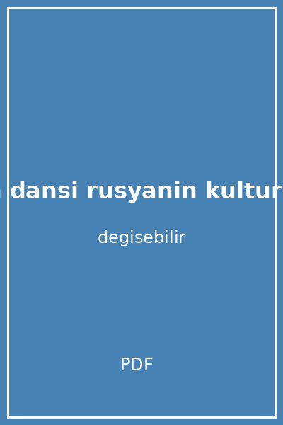 natasanin dansi rusyanin kulturel tarihi kapak