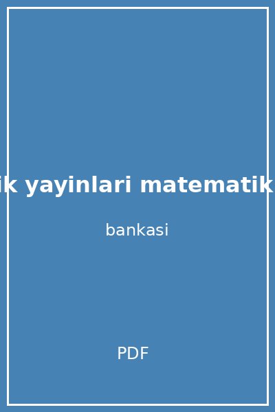 nitelik yayinlari matematik soru