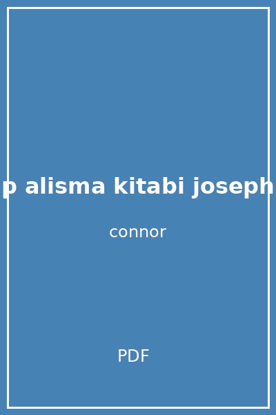 nlp alisma kitabi joseph o