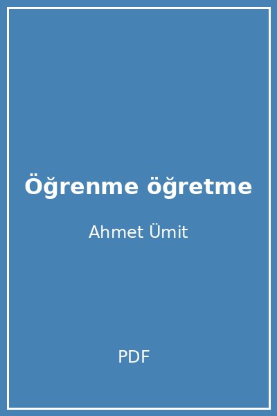 Öğrenme öğretme