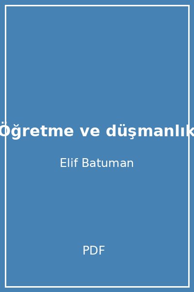 Öğretme ve düşmanlık