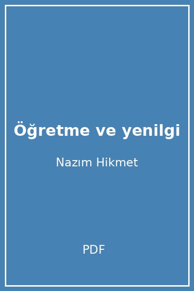 Öğretme ve yenilgi