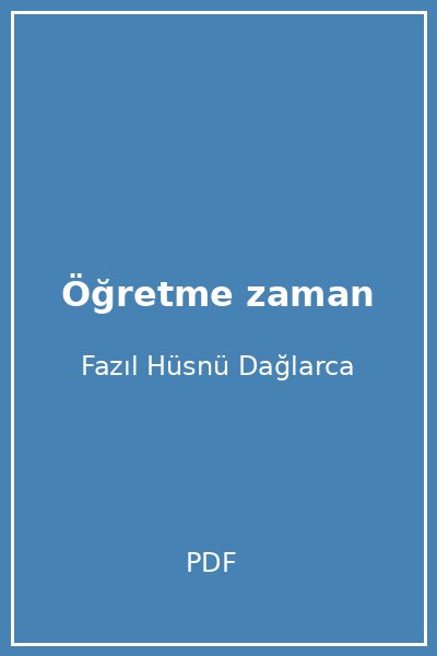 Öğretme zaman