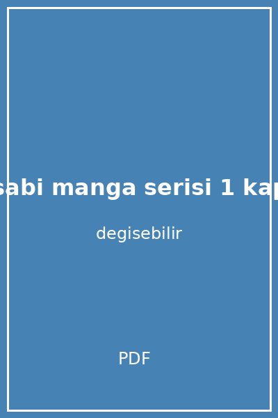 otisabi manga serisi 1 kapak