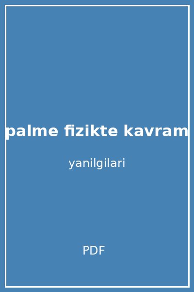 palme fizikte kavram