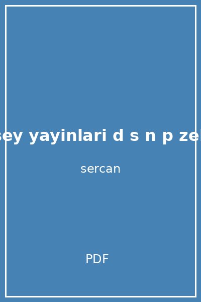 pencere sey yayinlari d s n p zelim yesim kesg l