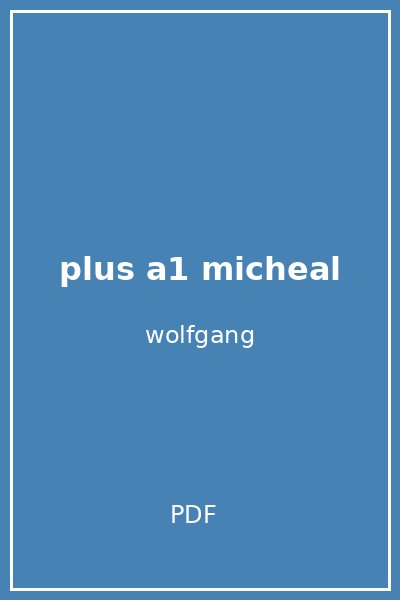 plus a1 micheal