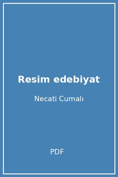 Resim edebiyat