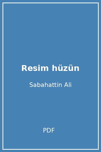Resim hüzün