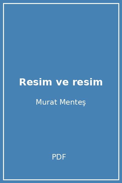 Resim ve resim