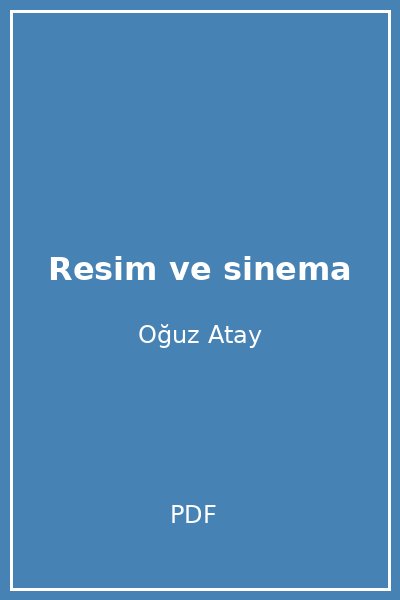 Resim ve sinema