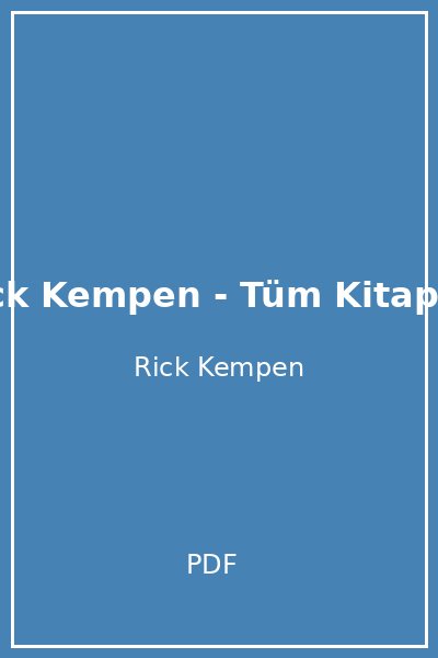 Rick Kempen - Tüm Kitaplar