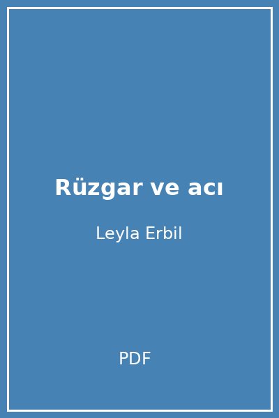 Rüzgar ve acı