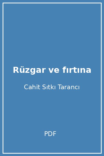 Rüzgar ve fırtına