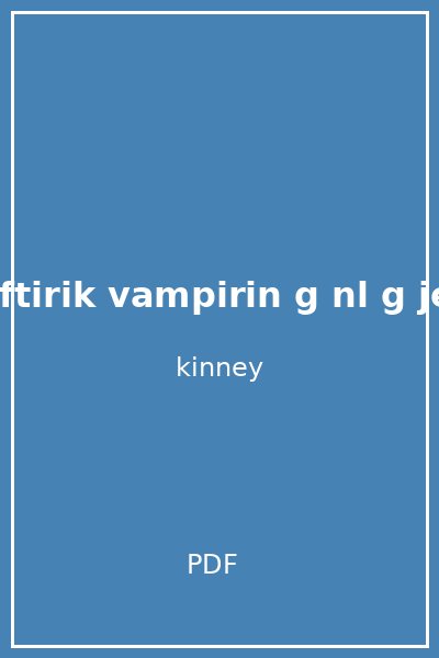 saftirik vampirin g nl g jeff