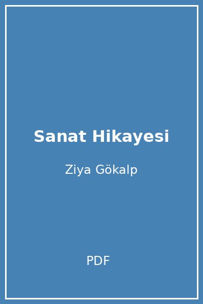 Sanat Hikayesi