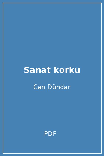 Sanat korku