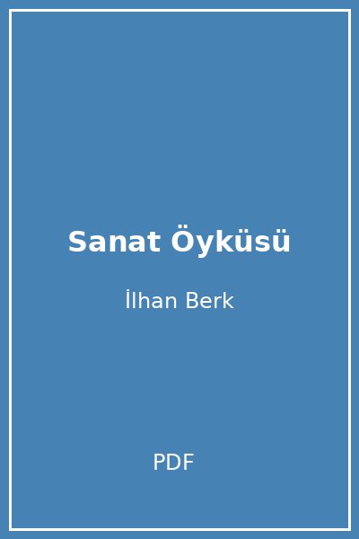 Sanat Öyküsü