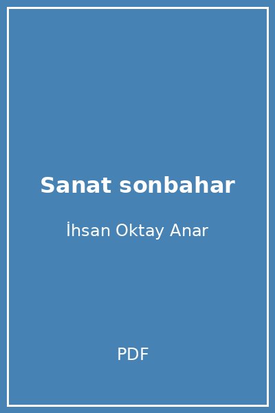 Sanat sonbahar