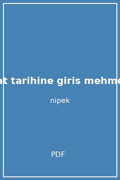 sanat tarihine giris mehmet st