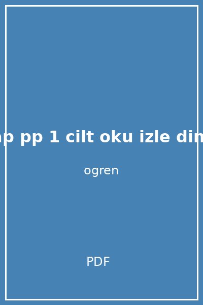 sap pp 1 cilt oku izle dinle