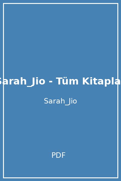 Sarah_Jio - Tüm Kitaplar