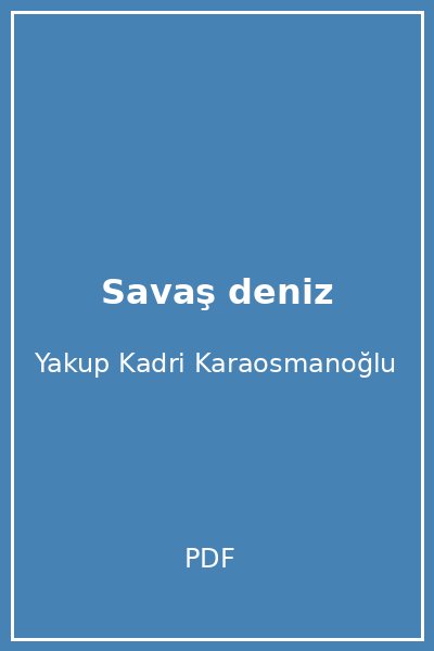 Savaş deniz