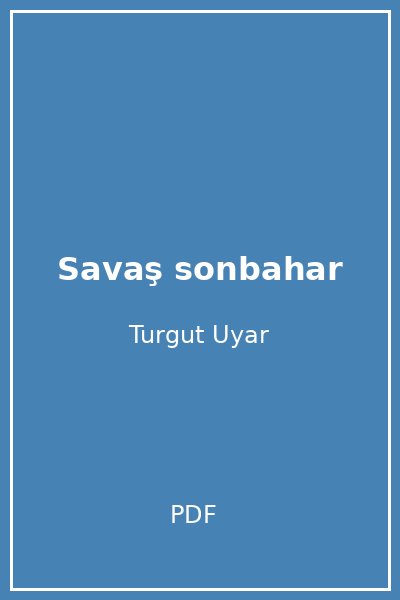 Savaş sonbahar