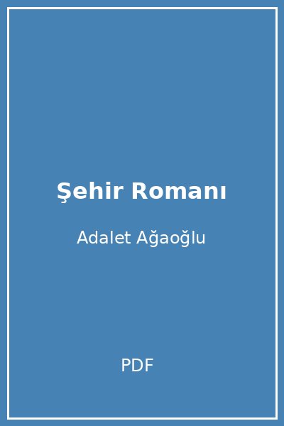 Şehir Romanı