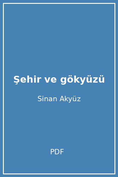 Şehir ve gökyüzü