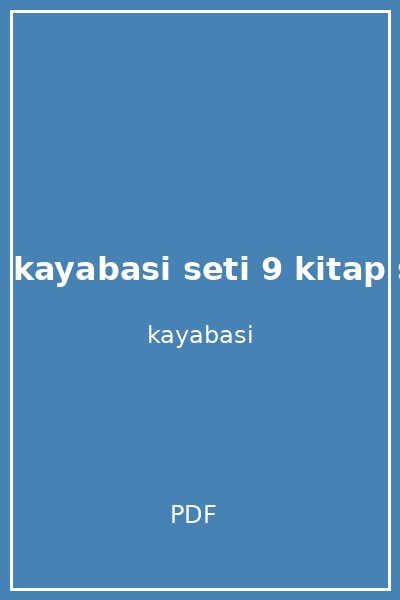 selman kayabasi seti 9 kitap selman