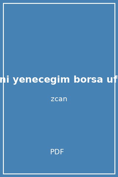 seni yenecegim borsa ufuk