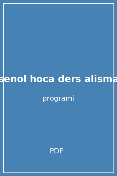 senol hoca ders alisma