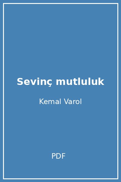 Sevinç mutluluk