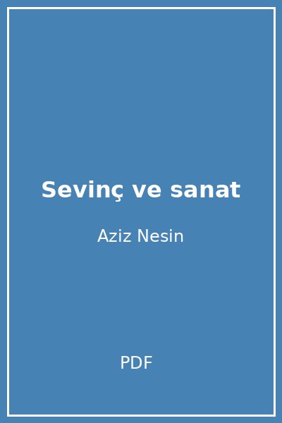 Sevinç ve sanat