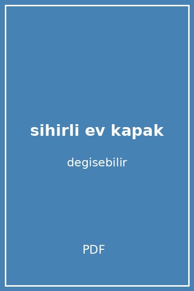 sihirli ev kapak