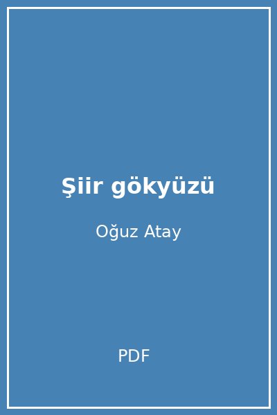 Şiir gökyüzü