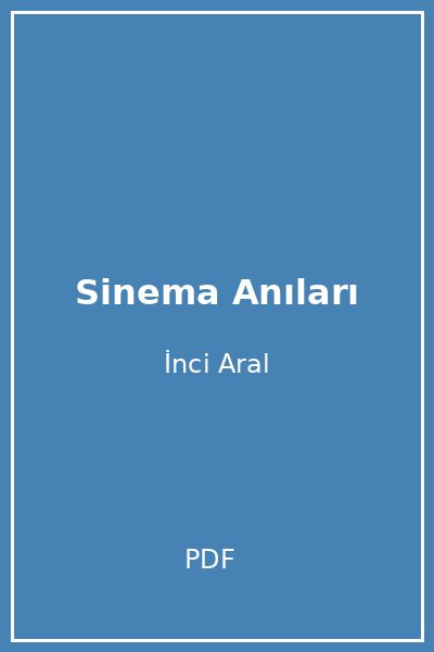 Sinema Anıları
