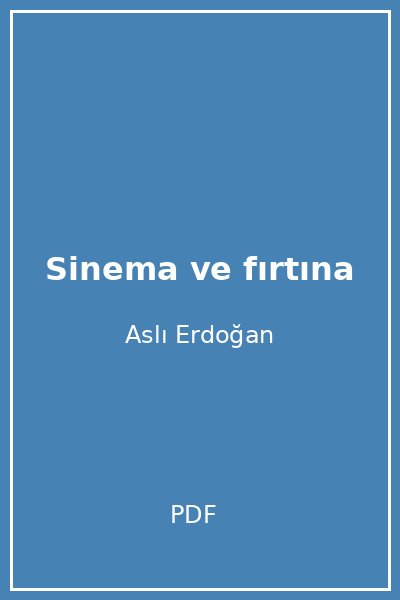 Sinema ve fırtına